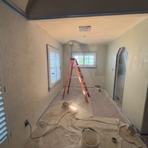living room being painted 1