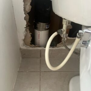 plumbing job before