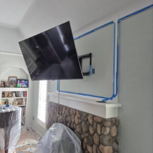 walls taped off 2