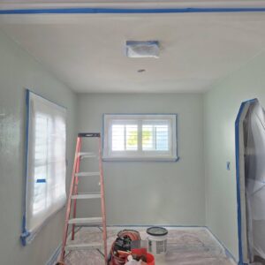 walls taped off 3