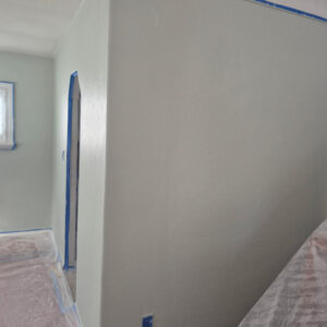 walls taped off 4
